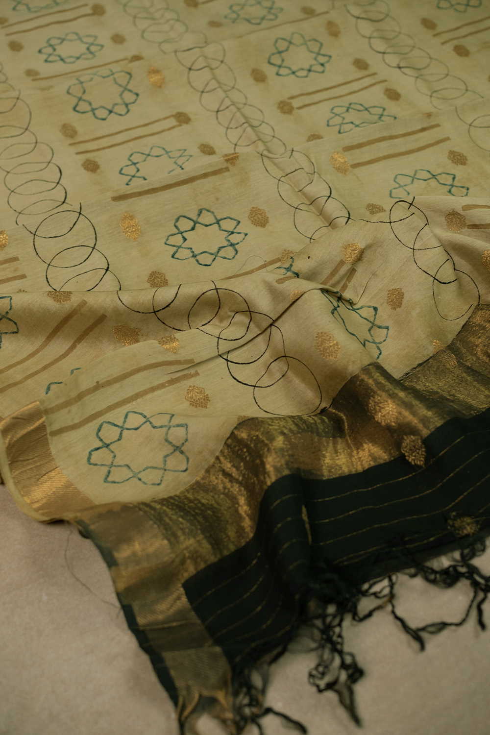 Block Printed Dupattas - Matkatus