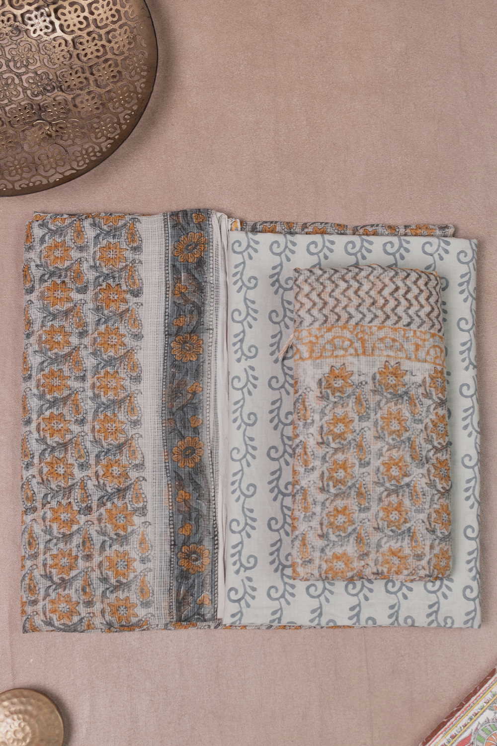 Block Printed Cotton Suits - Matkatus