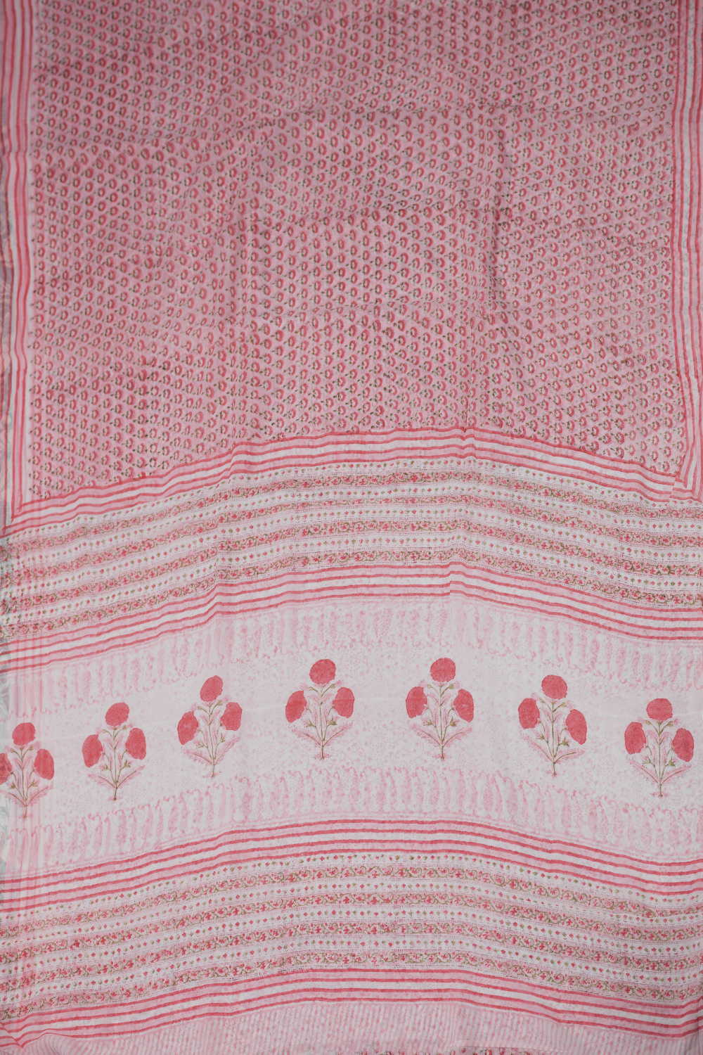 Baby Pink Semi Georgette saree
