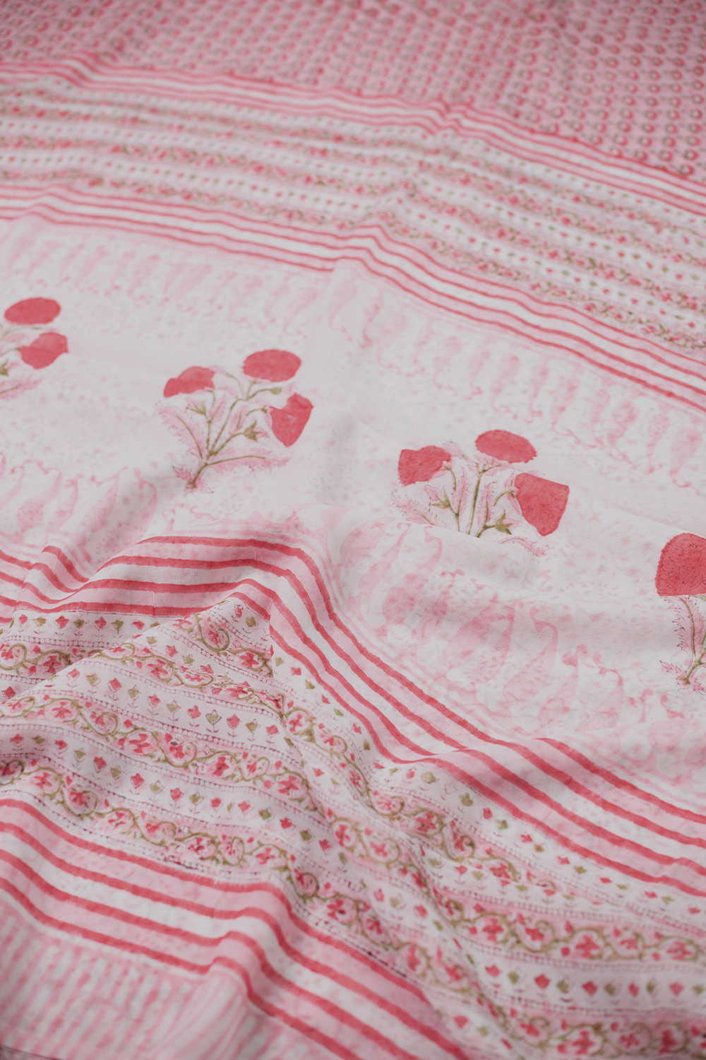 Baby Pink Semi Georgette saree