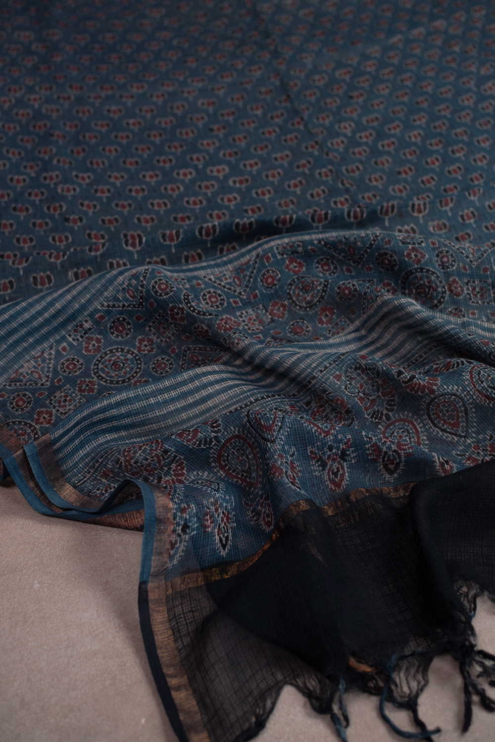 Block Printed Dupattas - Matkatus