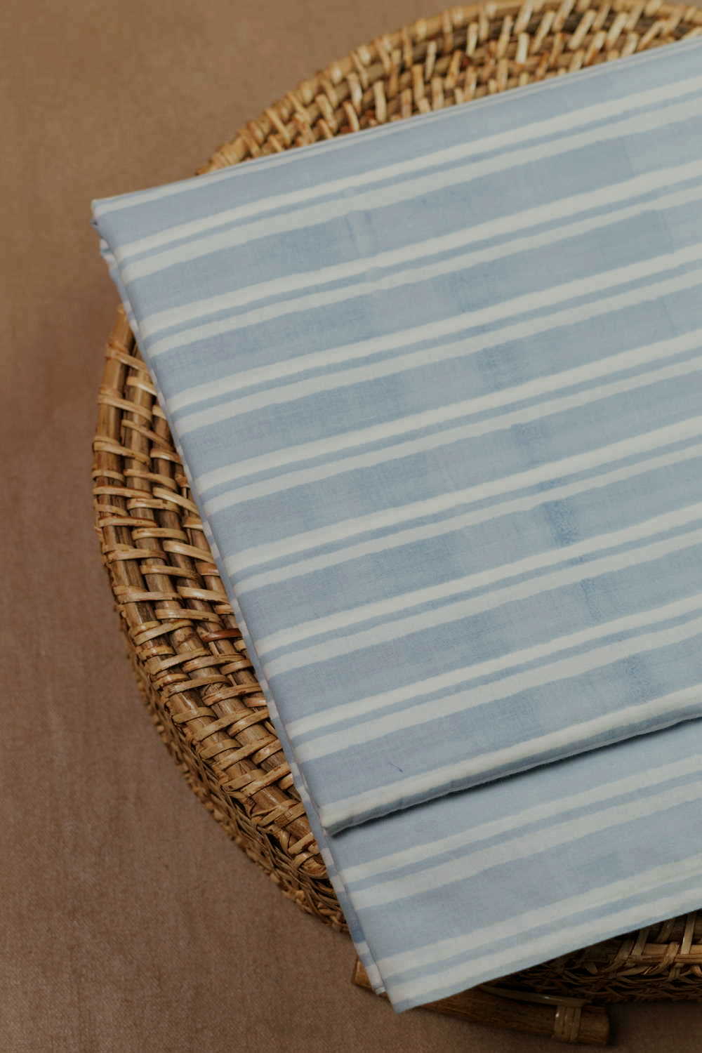 Stripe Pattern Sanganeri Cotton Fabric