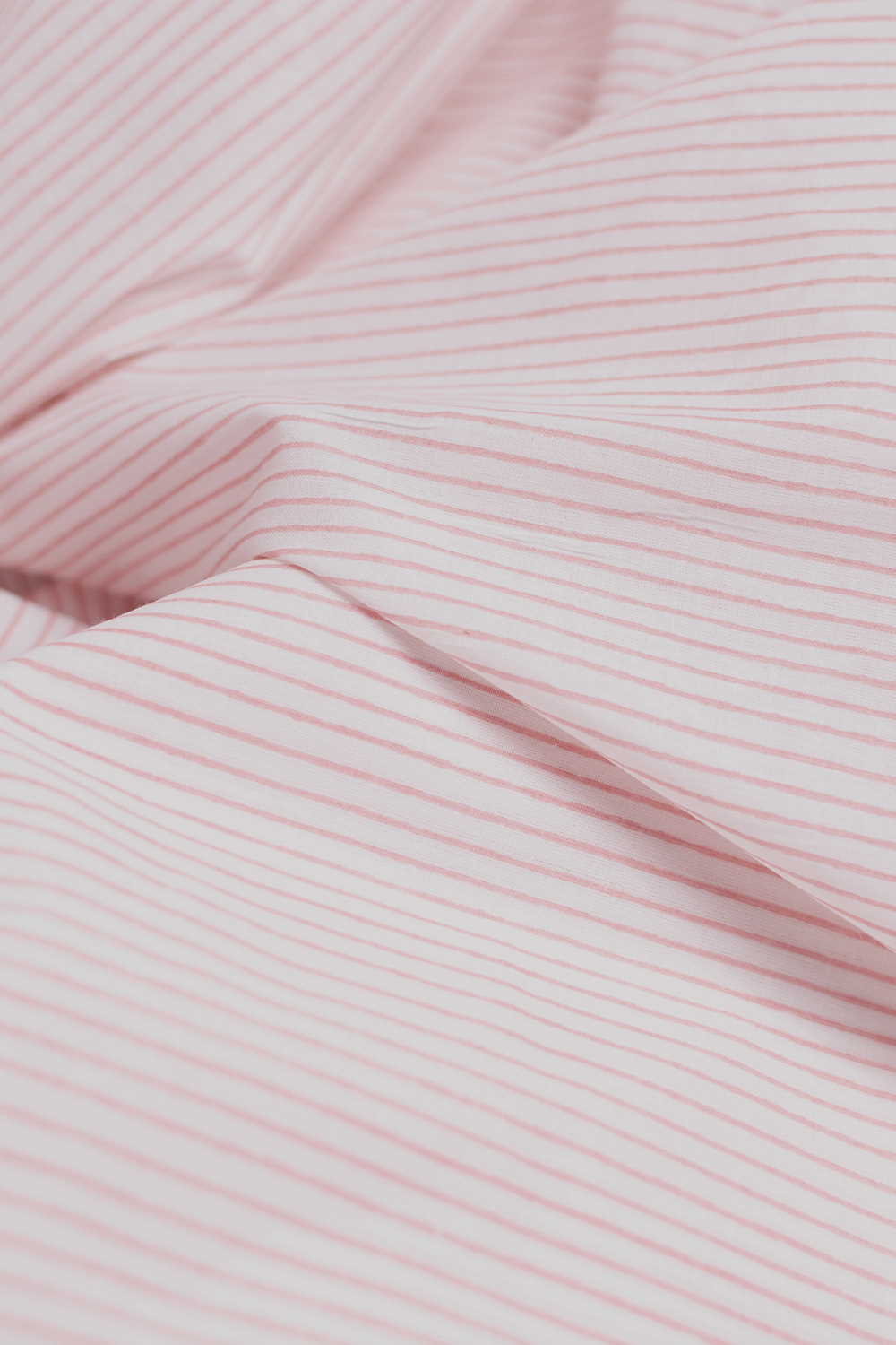 Stripes on Cream Sanganeri Cotton Fabric