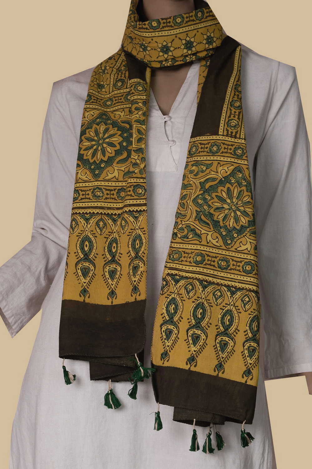 Block Printed Stole - Matkatus