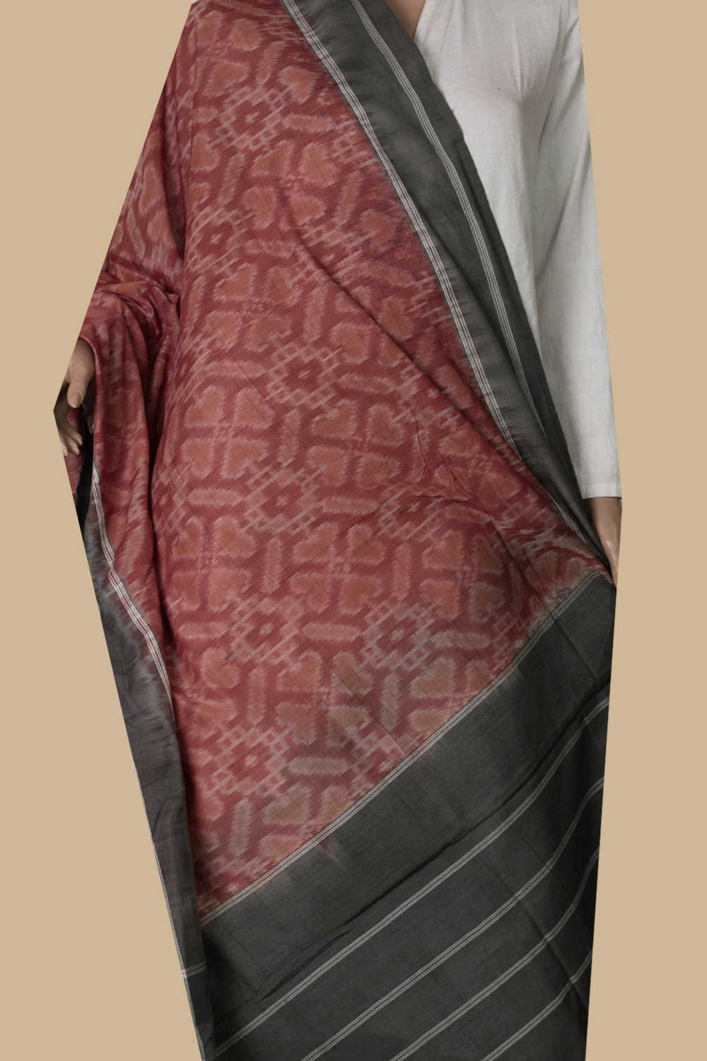 Ikat Cotton Dupatta - Matkatus