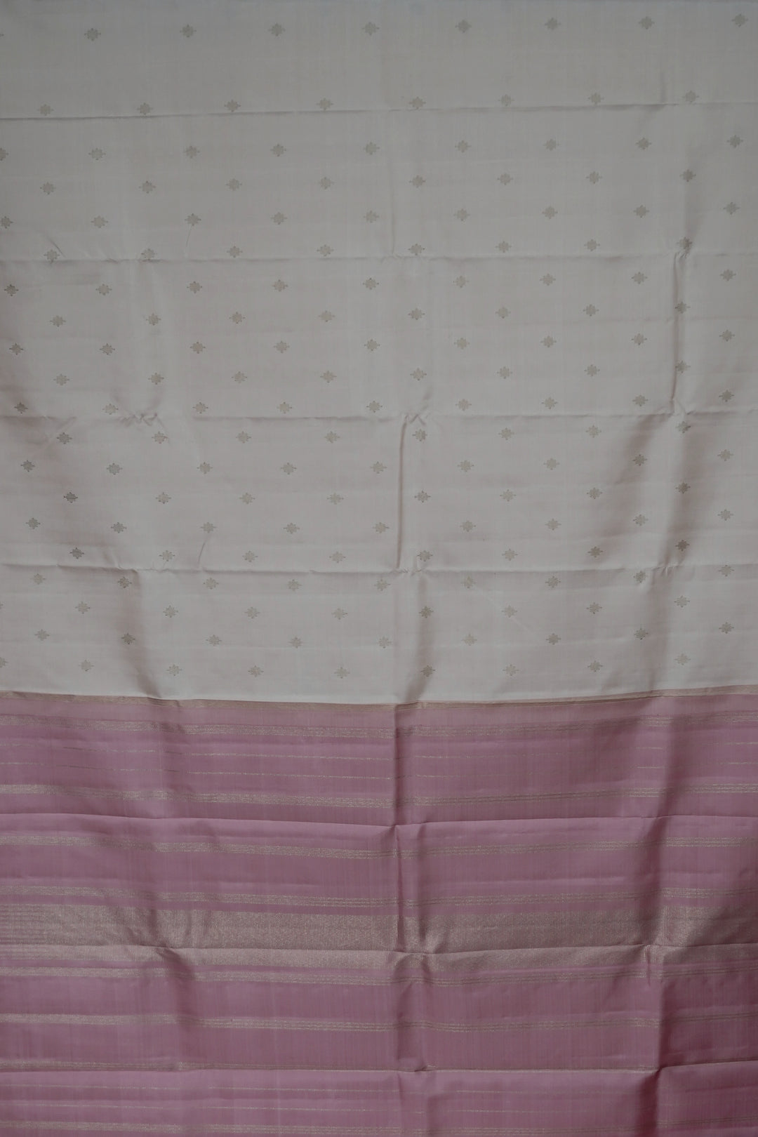 Cream with Tiny Buttas Kanchipuram Silk saree
