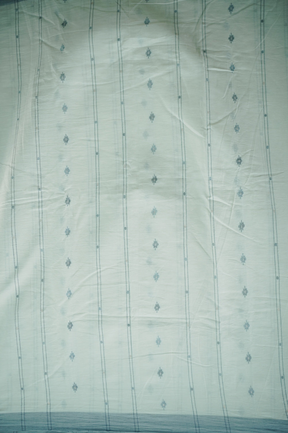 Off-White with Butta Jamdani Cotton Fabric