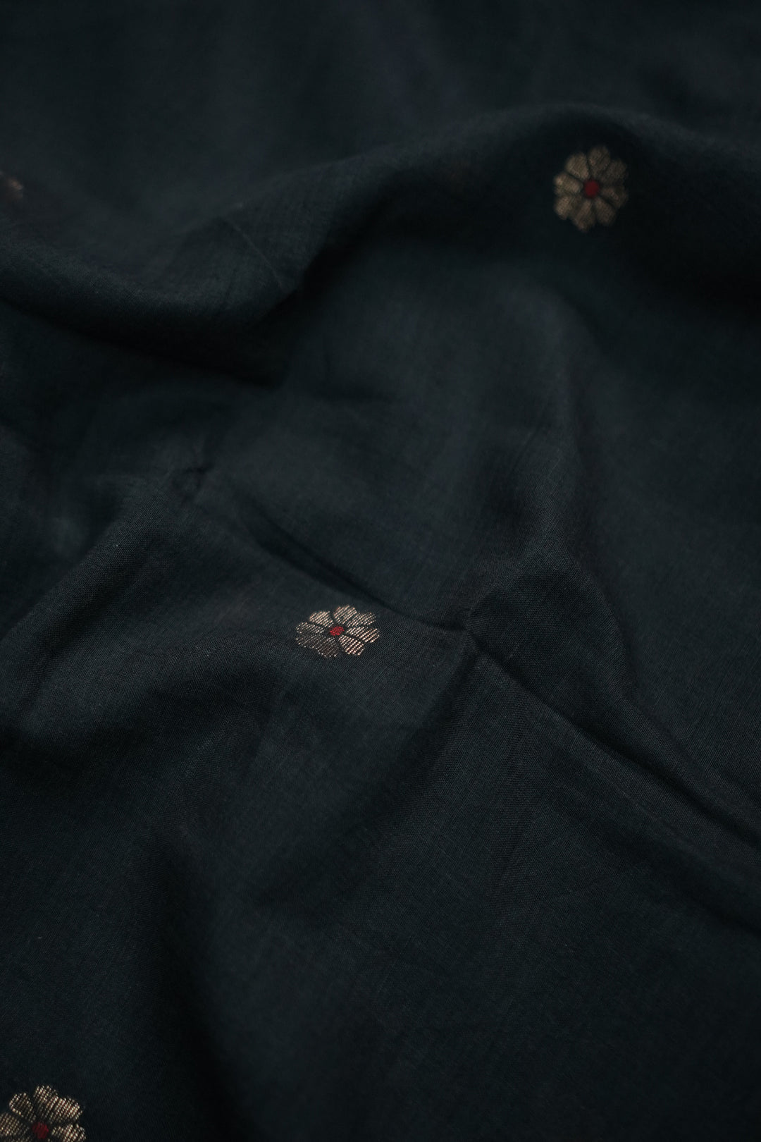 Sage Green Jamdani Cotton Fabric