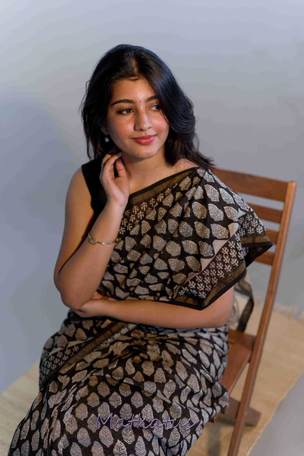 Block Printed Saree-Matkatus