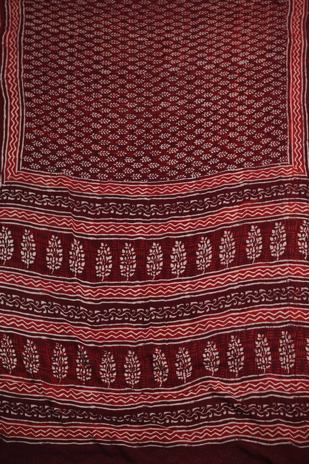 Maroon Semi Georgette saree