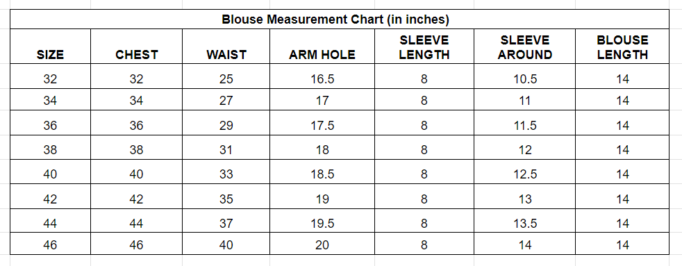 Swasam - Blouse Pattern 8