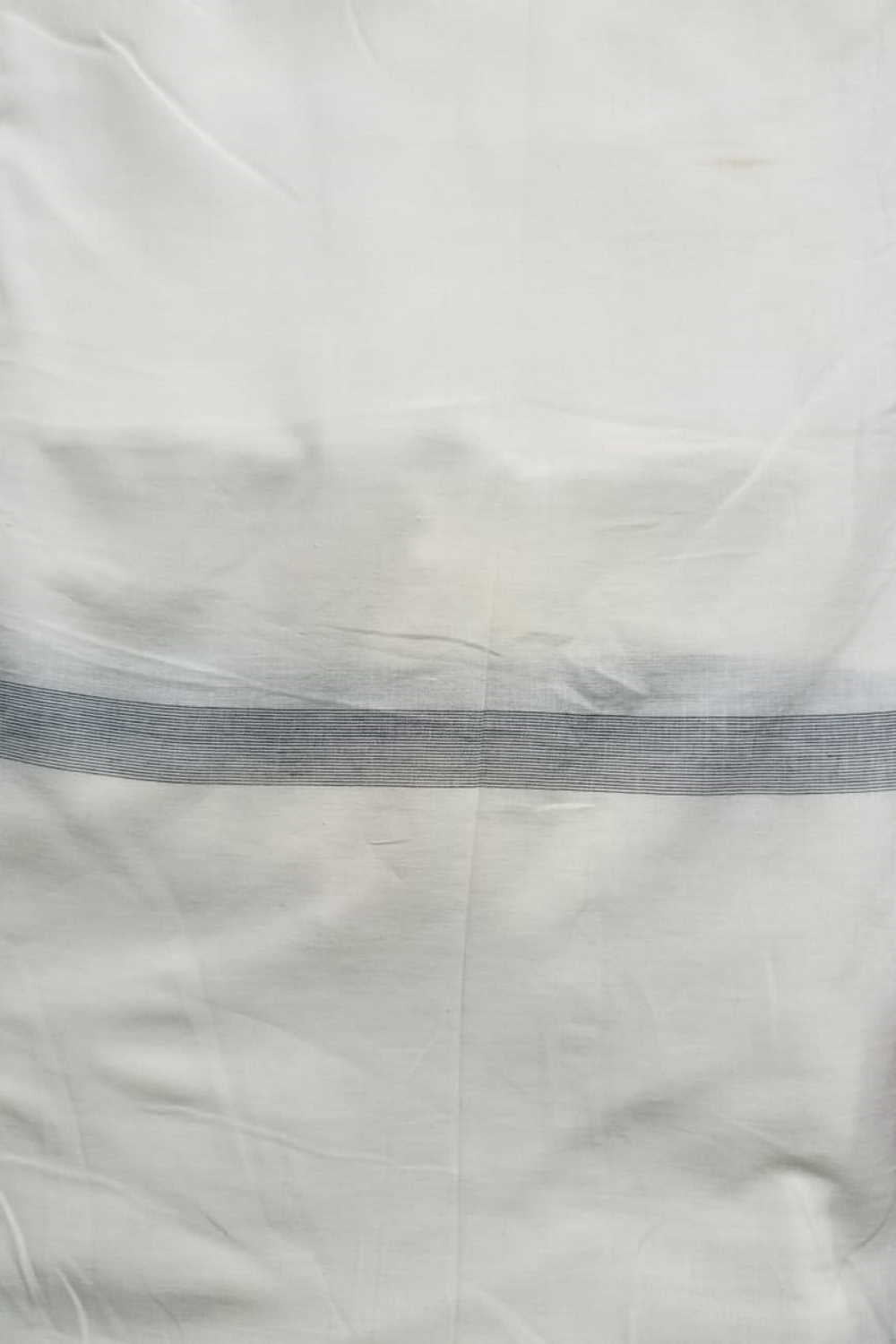Plain Off-White Handwoven Cotton Fabric