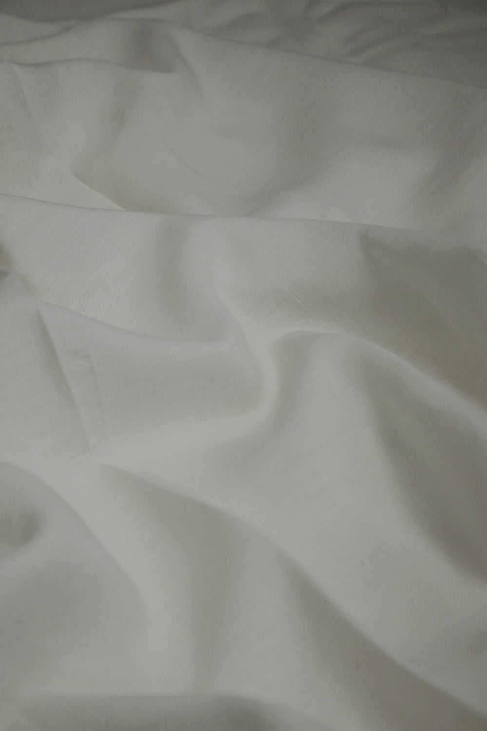 Plain Off-White Handwoven Linen Fabric
