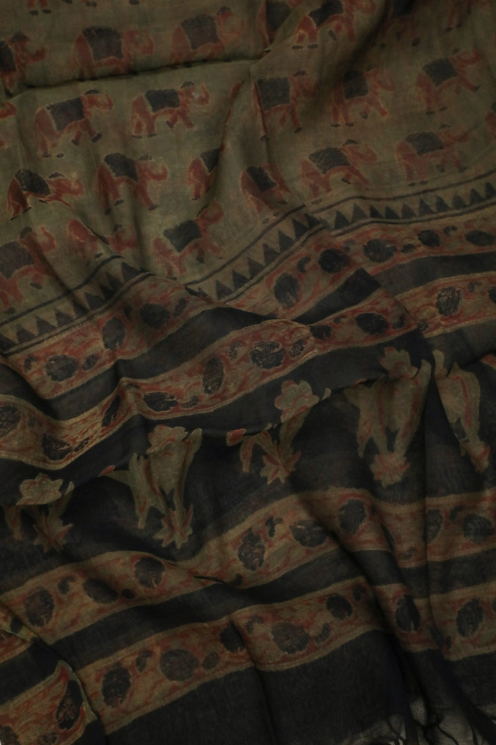 Block Printed Dupatta - Matkatus