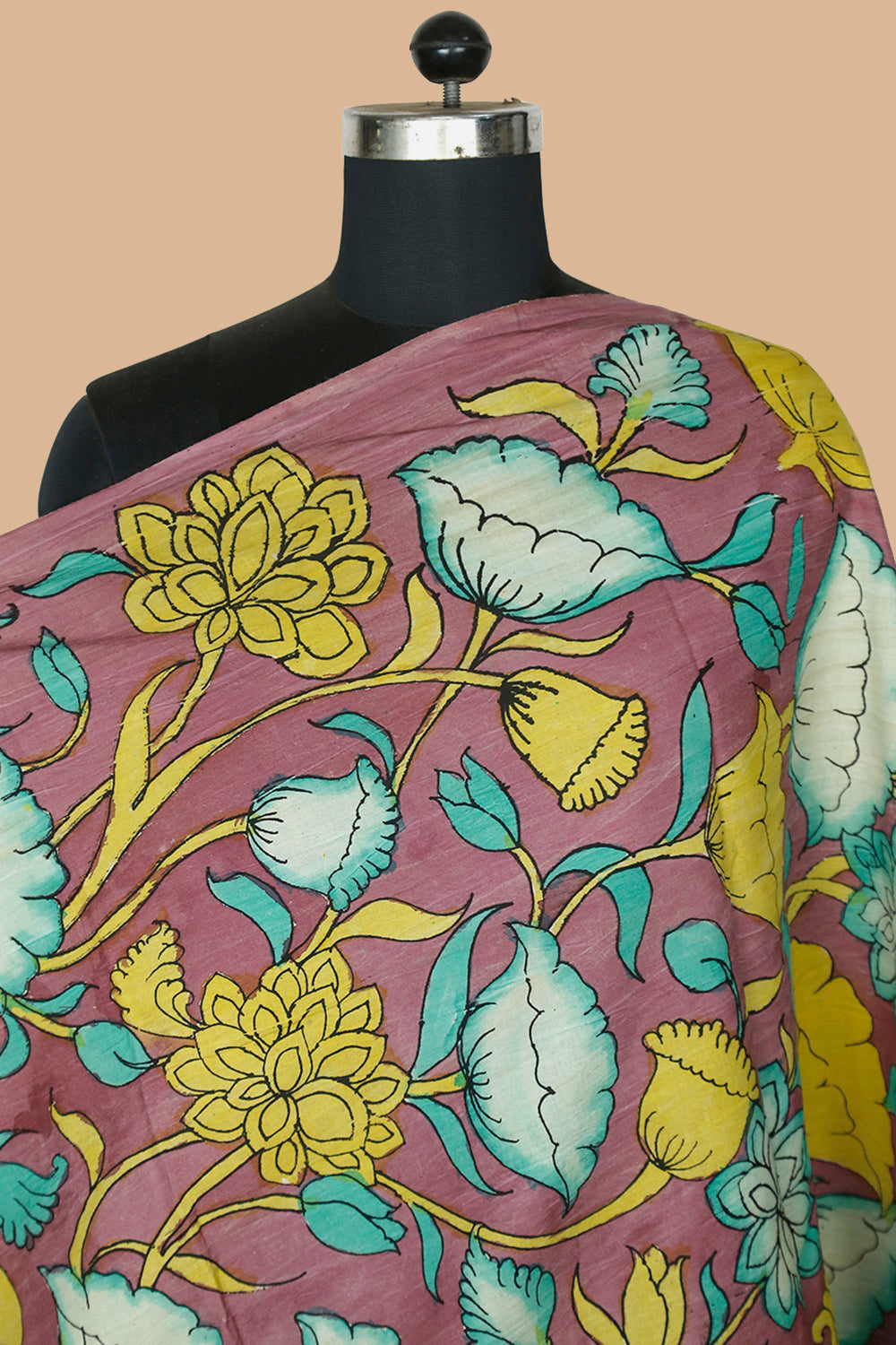 Kalamkari Buy Hand Painted Kalamkari Cotton Fabrics Online Matkatus