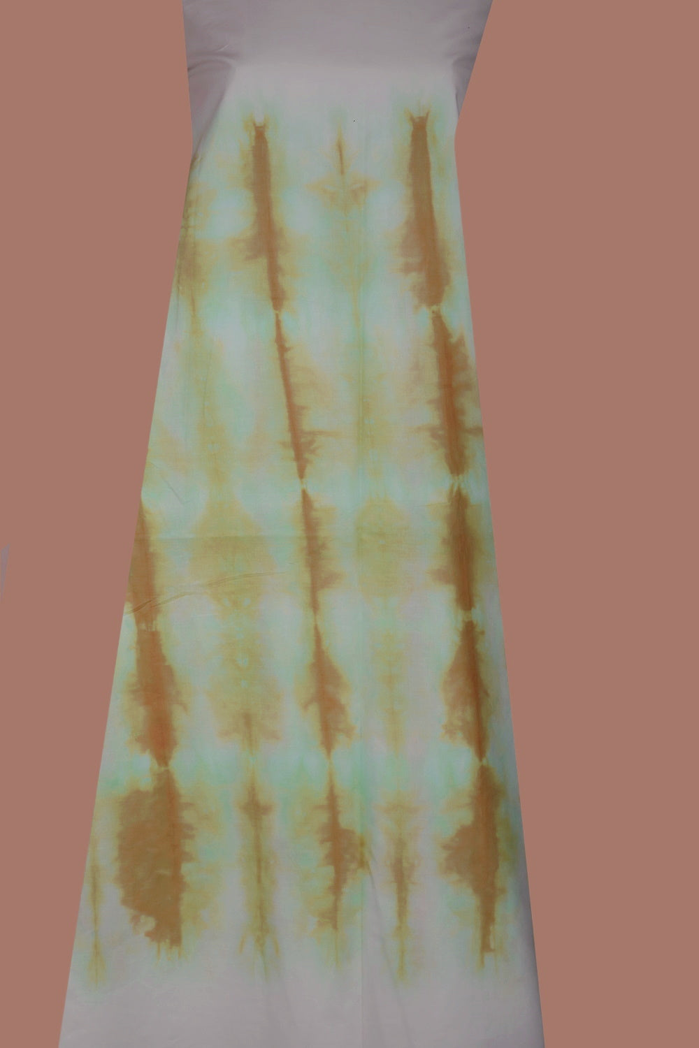 Tri-shades With Off White Tie & Dye Kurta Fabric - 2.4m