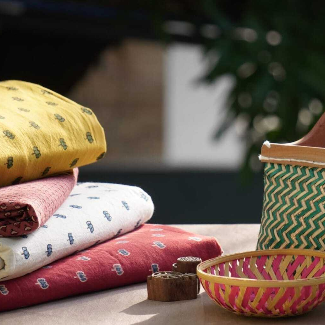 Ajrak Print Fabrics