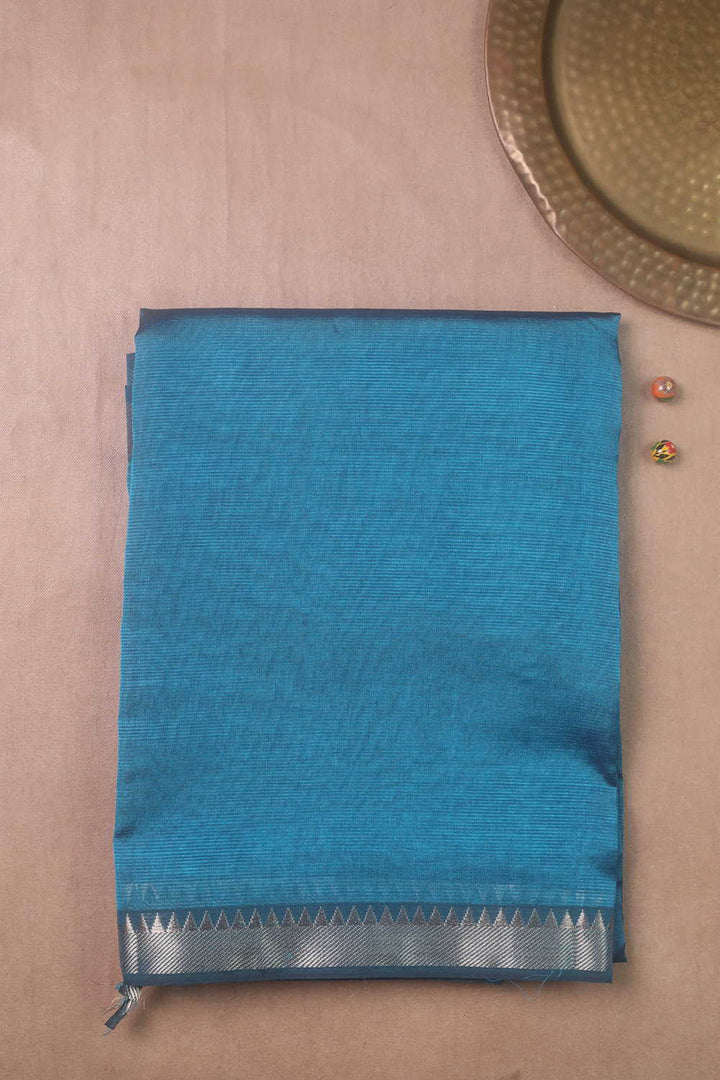 Blue Mangalagiri Silk Cotton saree