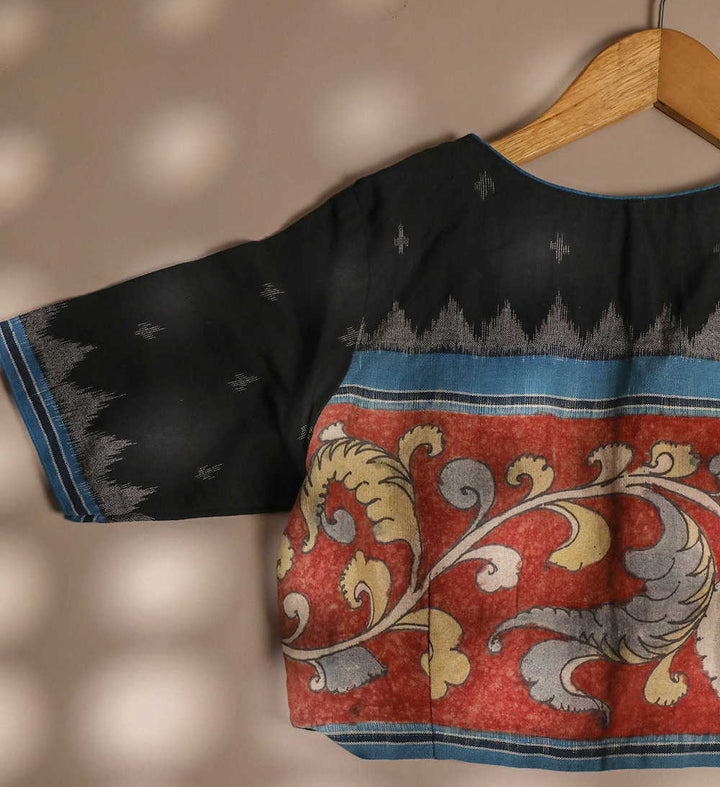 Ikat Kalamkari Stitched Blouse -34,36,38,40,42,44