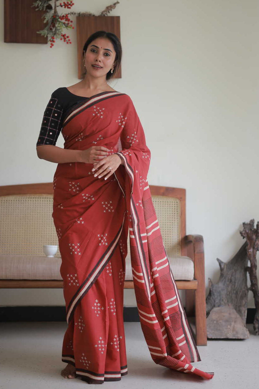 Mul Mul Cotton Saree - Matkatus 