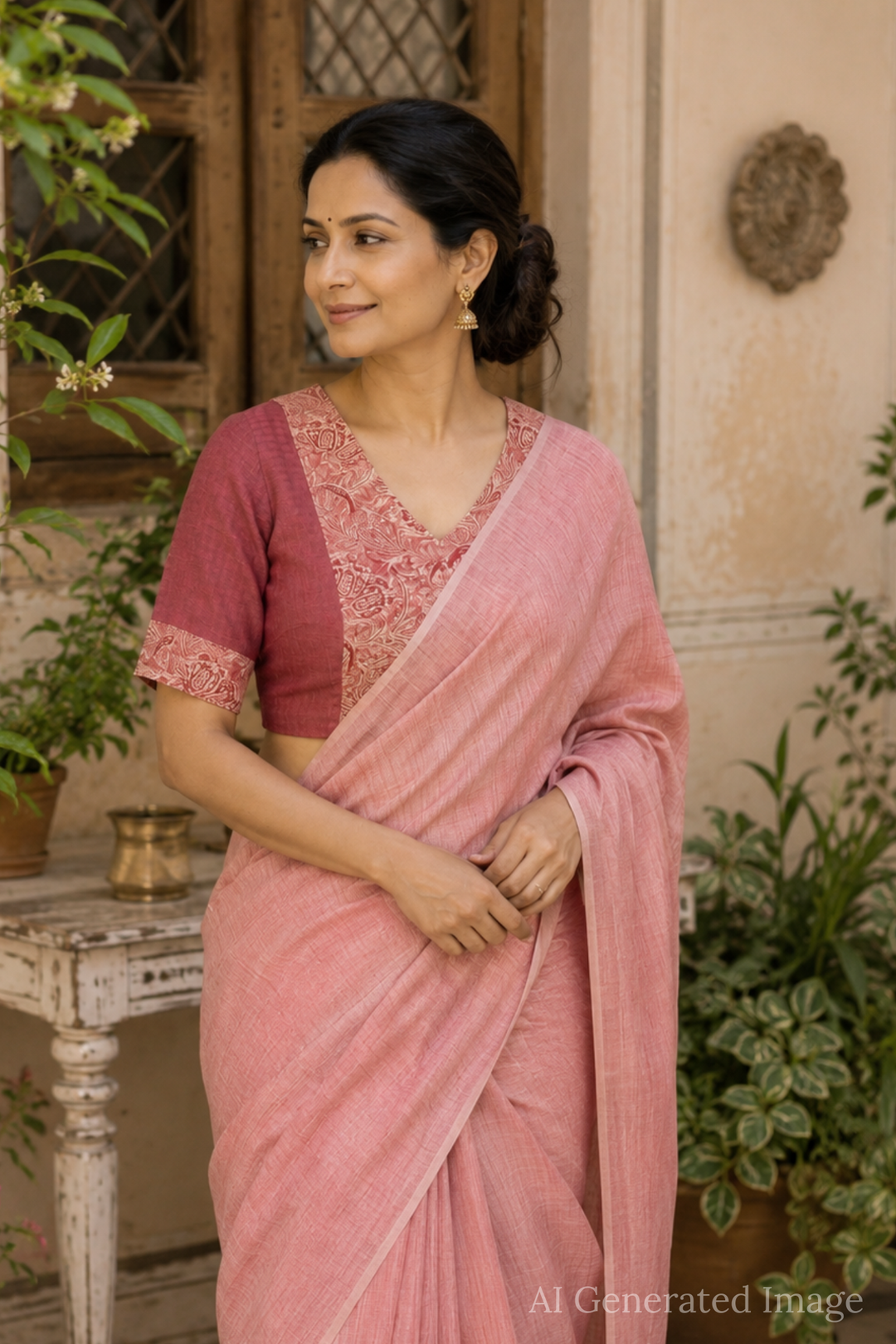 Shruti - Boddu Kalamkari Blouse  -32,34,36,38,40,42