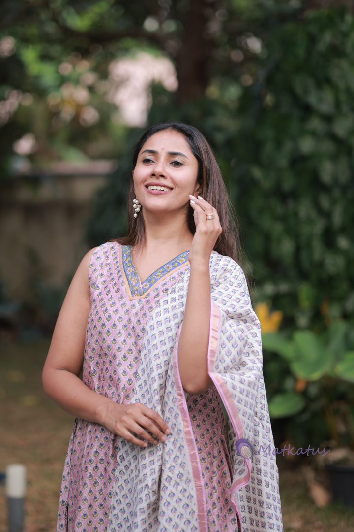 Aarna Unstitched Suit Pattern