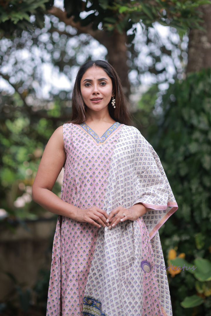 Aarna Unstitched Suit Pattern