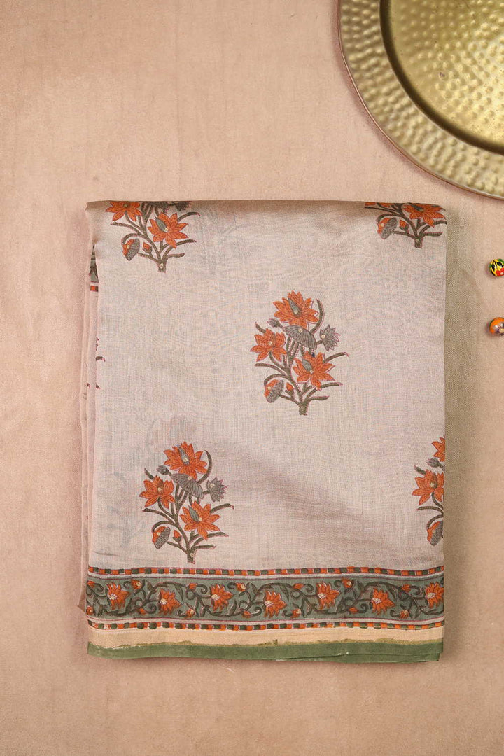 Chanderi Silk Cotton Saree - Matkatus 