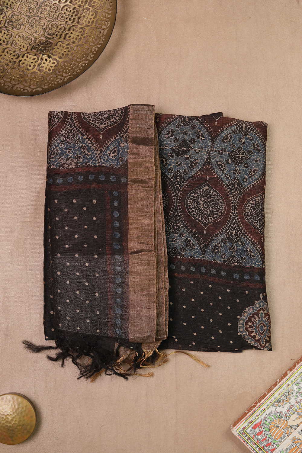Linen Top & Dupatta - Matkatus 