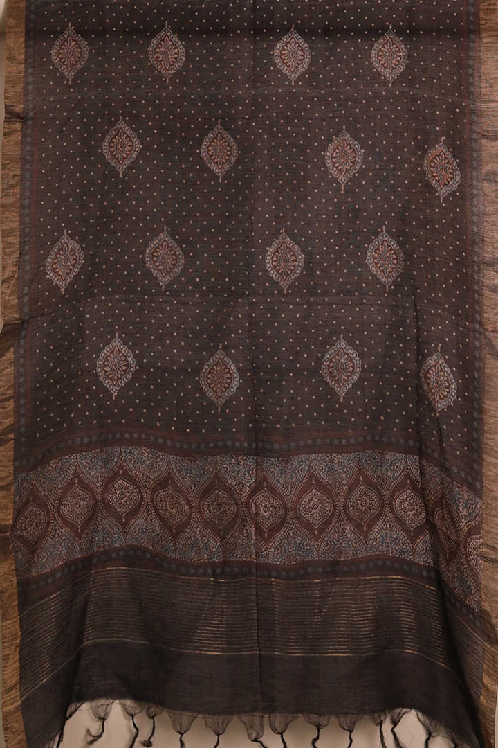Linen Top & Dupatta - Matkatus 