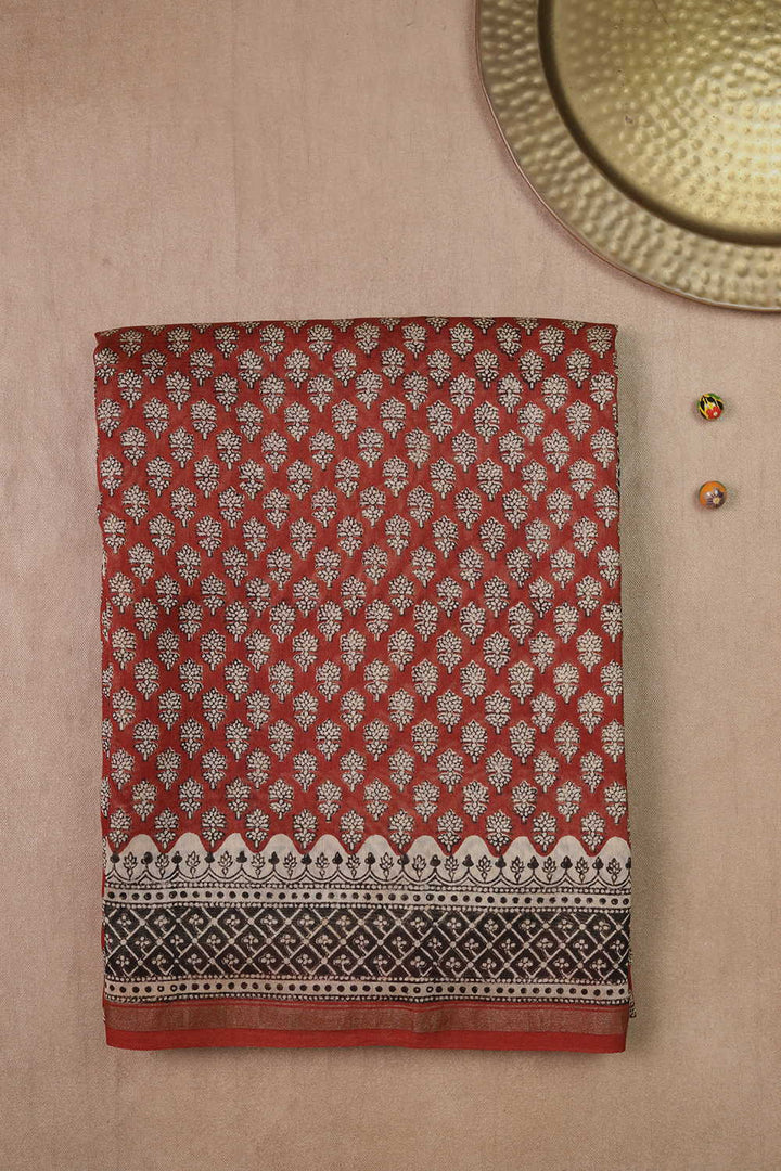 Chanderi Silk Cotton Saree - Matkatus 