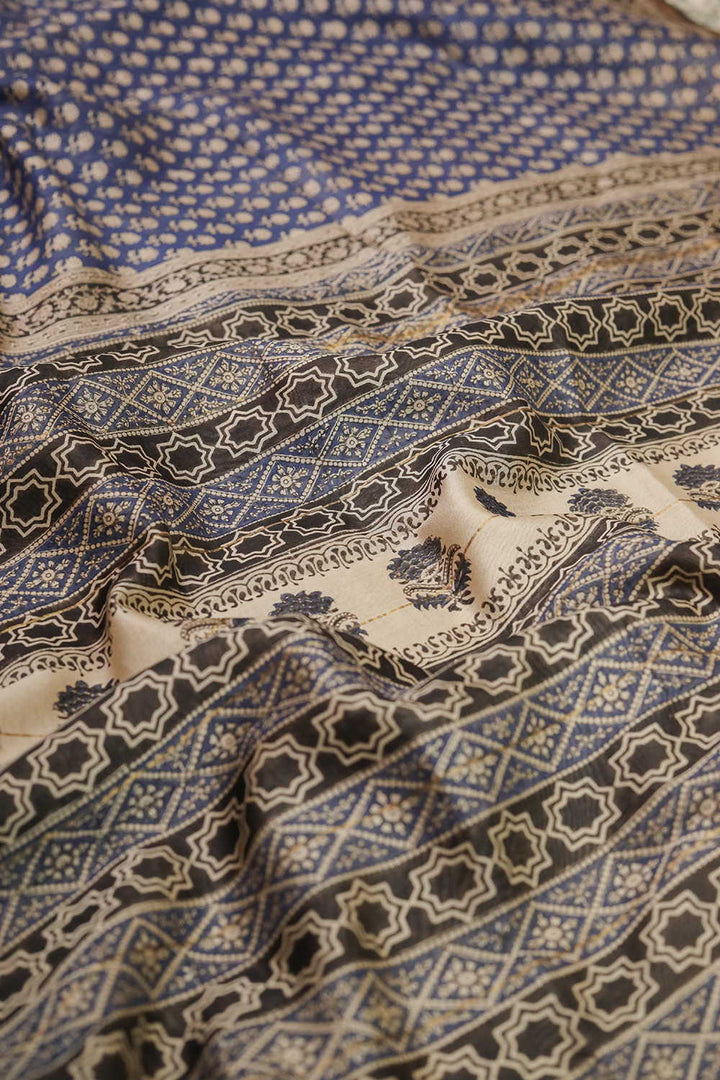 Chanderi Silk Cotton Saree - Matkatus 