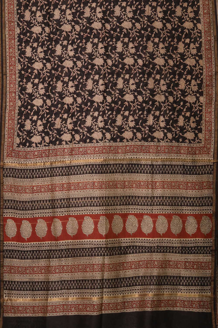 Chanderi Silk Cotton Saree - Matkatus 