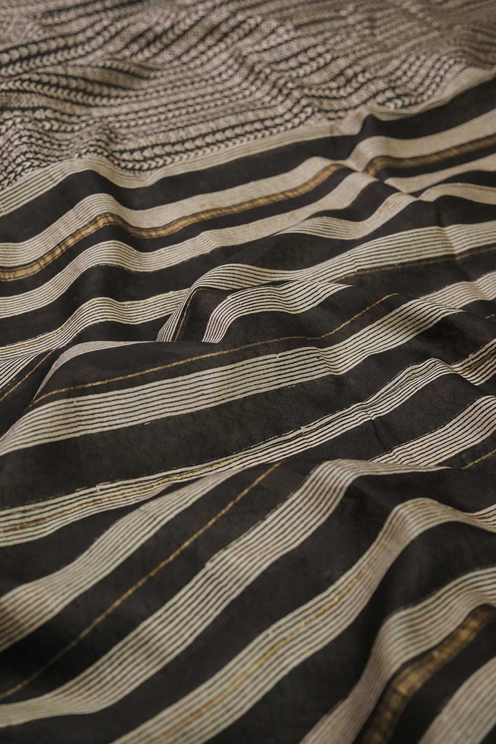 Chanderi Silk Cotton Saree - Matkatus 