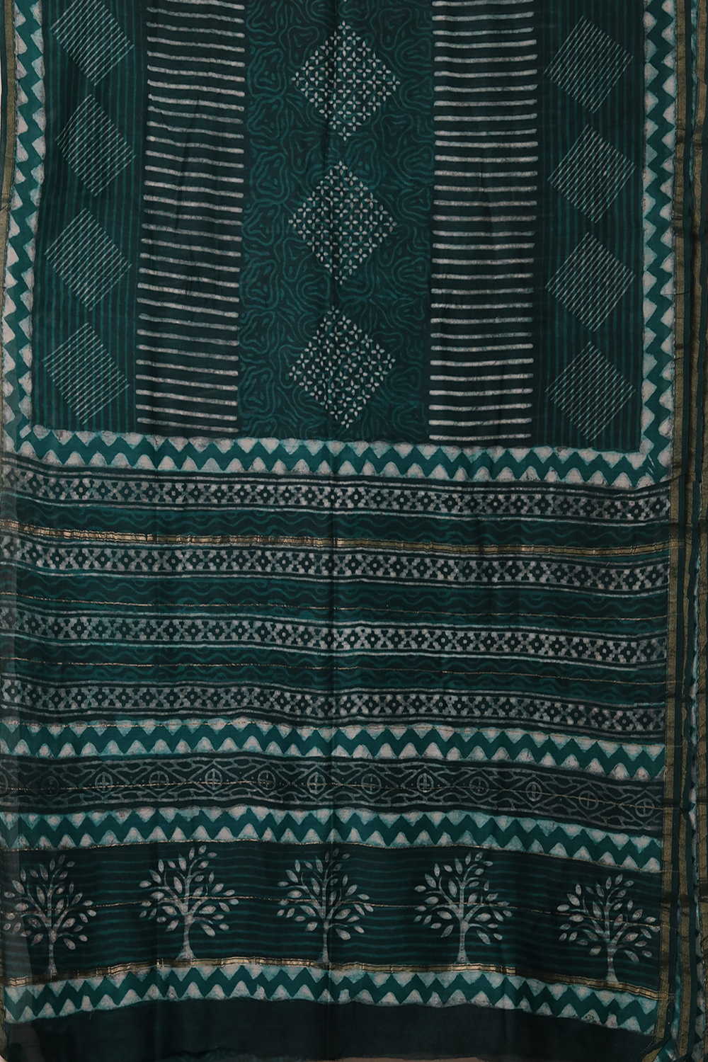 Chanderi Silk Cotton Saree - Matkatus 