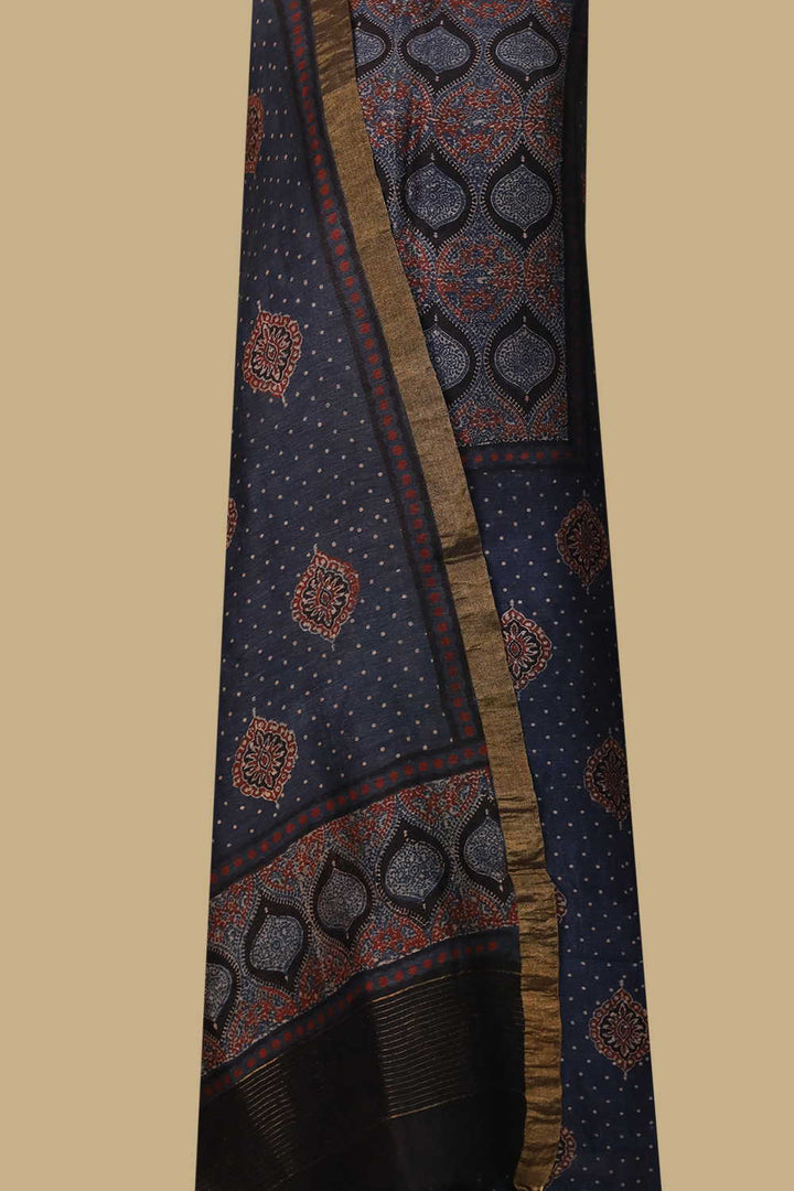 Linen Top & Dupatta - Matkatus 