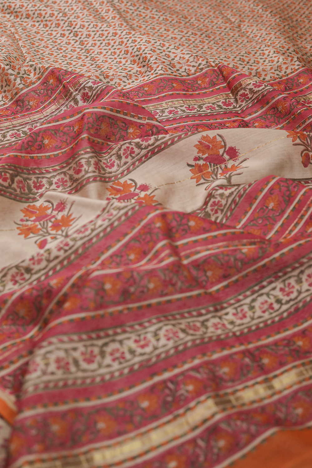Chanderi Silk Cotton Saree - Matkatus 