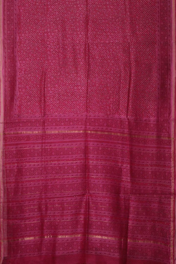 Chanderi Silk Cotton Saree - Matkatus 