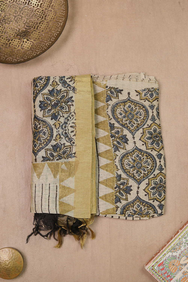 Linen Top & Dupatta - Matkatus 