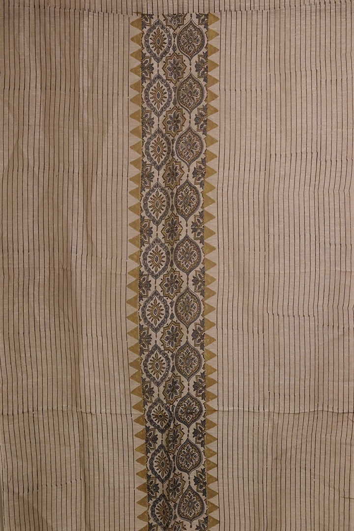 Ajrak Linen Top & Dupatta - Matkatus 