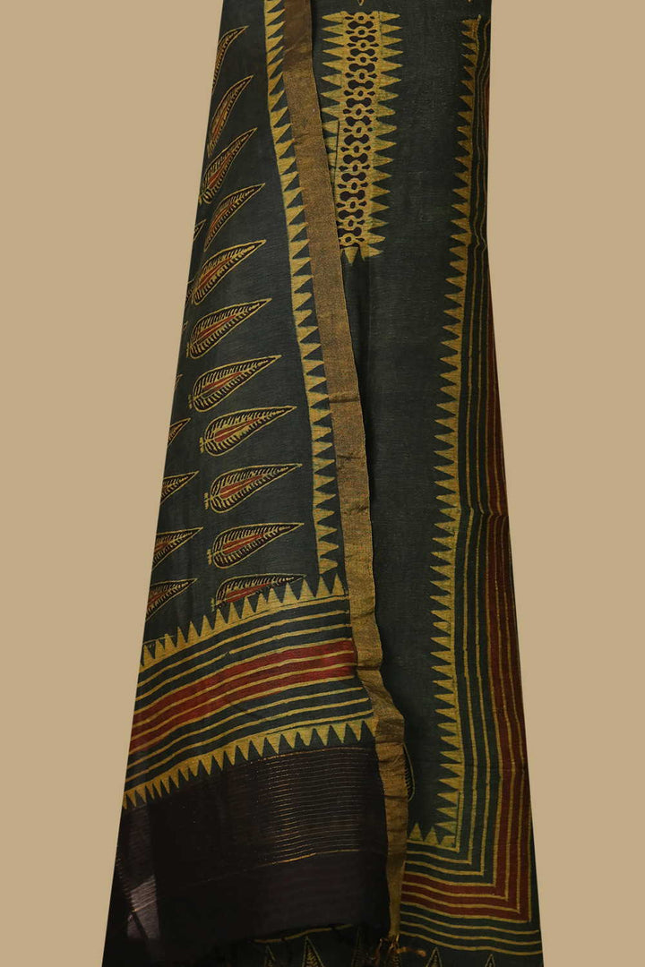 Linen Top & Dupatta - Matkatus 