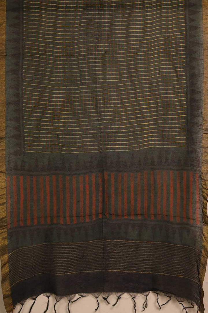 Linen Top & Dupatta - Matkatus 