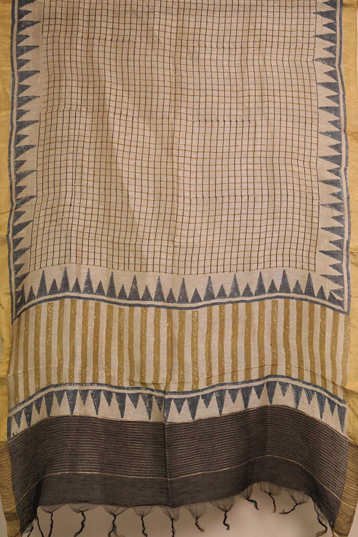 Linen Top & Dupatta - Matkatus 