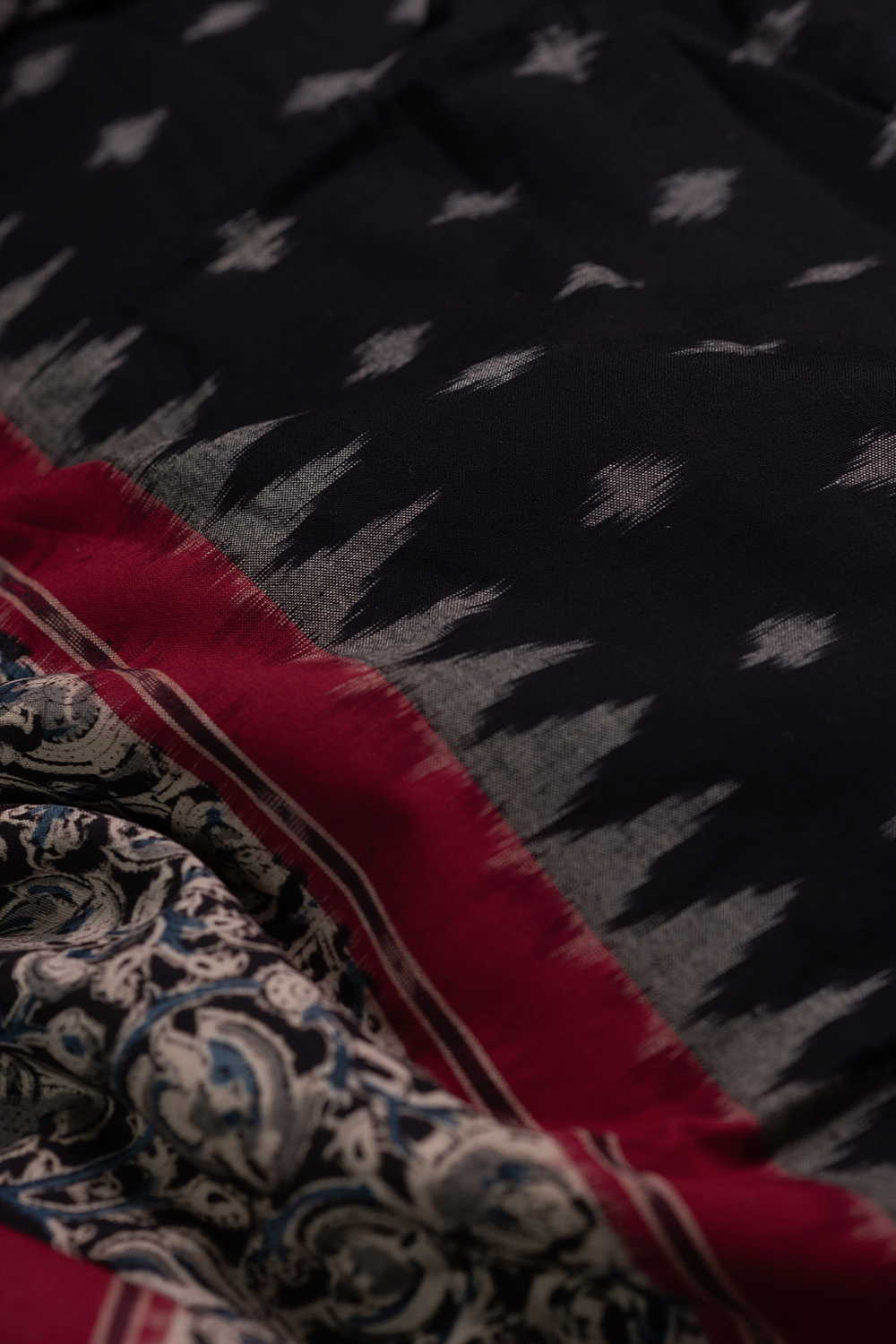 Printed Kalamkari Border Fabric - Matkatus 