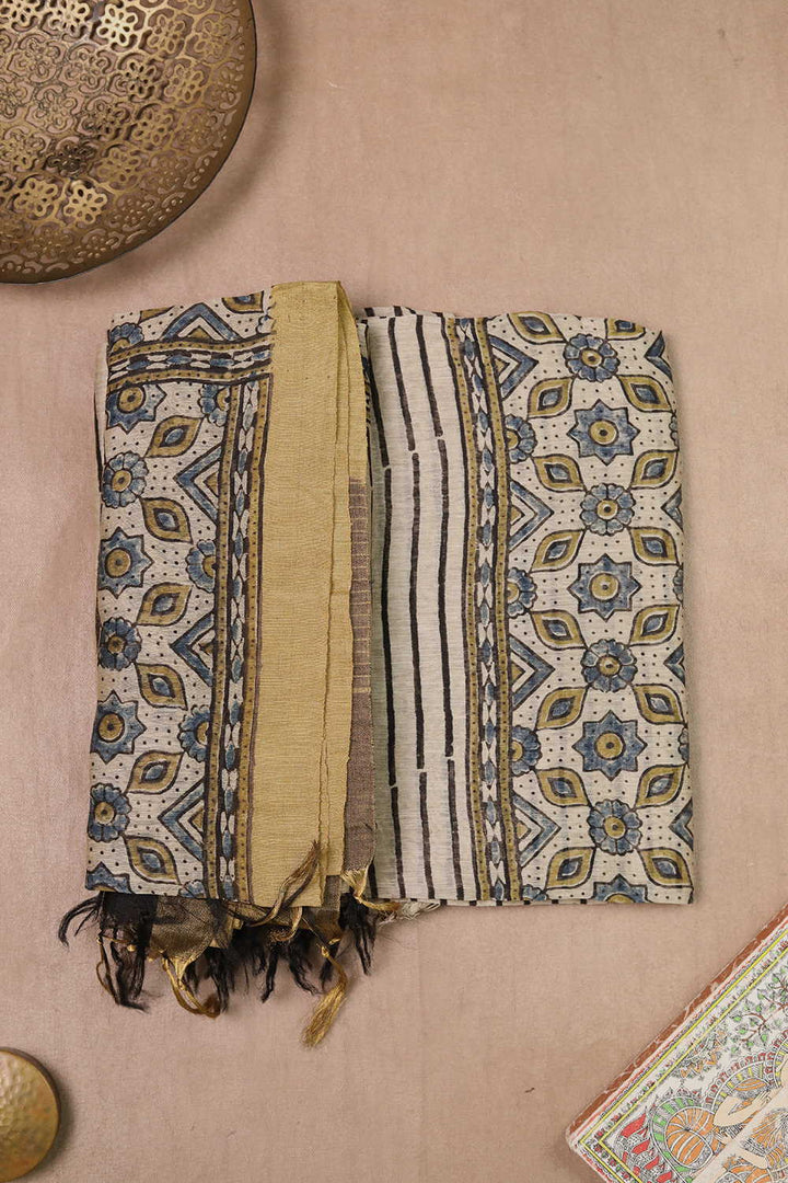 Linen Top & Dupatta - Matkatus 
