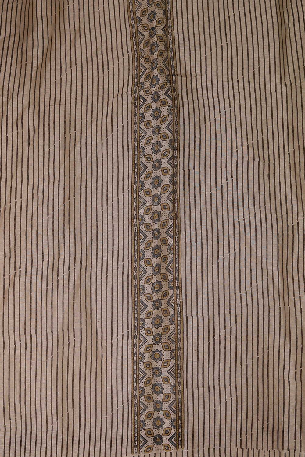 Ajrak Linen Top & Dupatta - Matkatus 