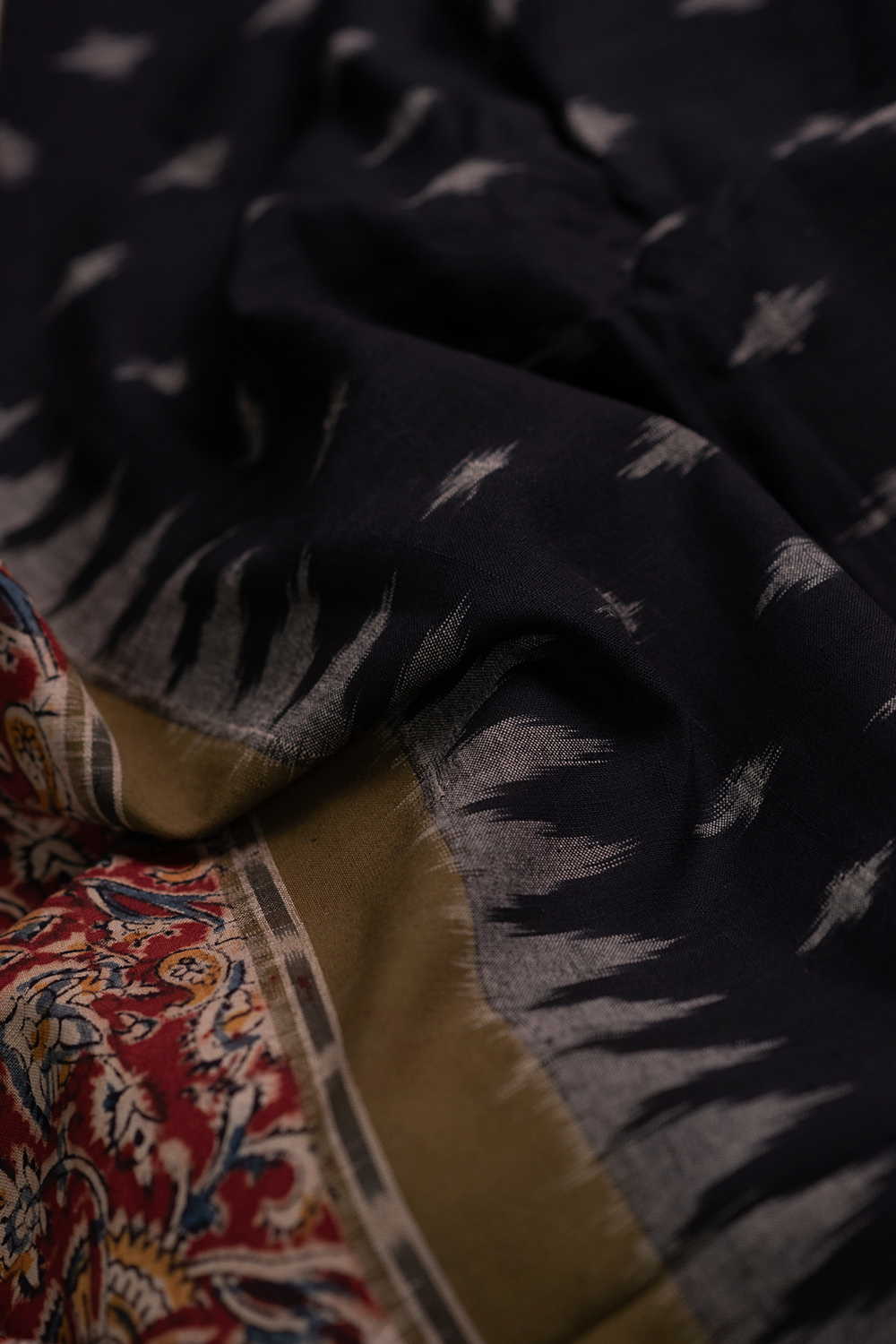 Printed Kalamkari Border Fabric - Matkatus 