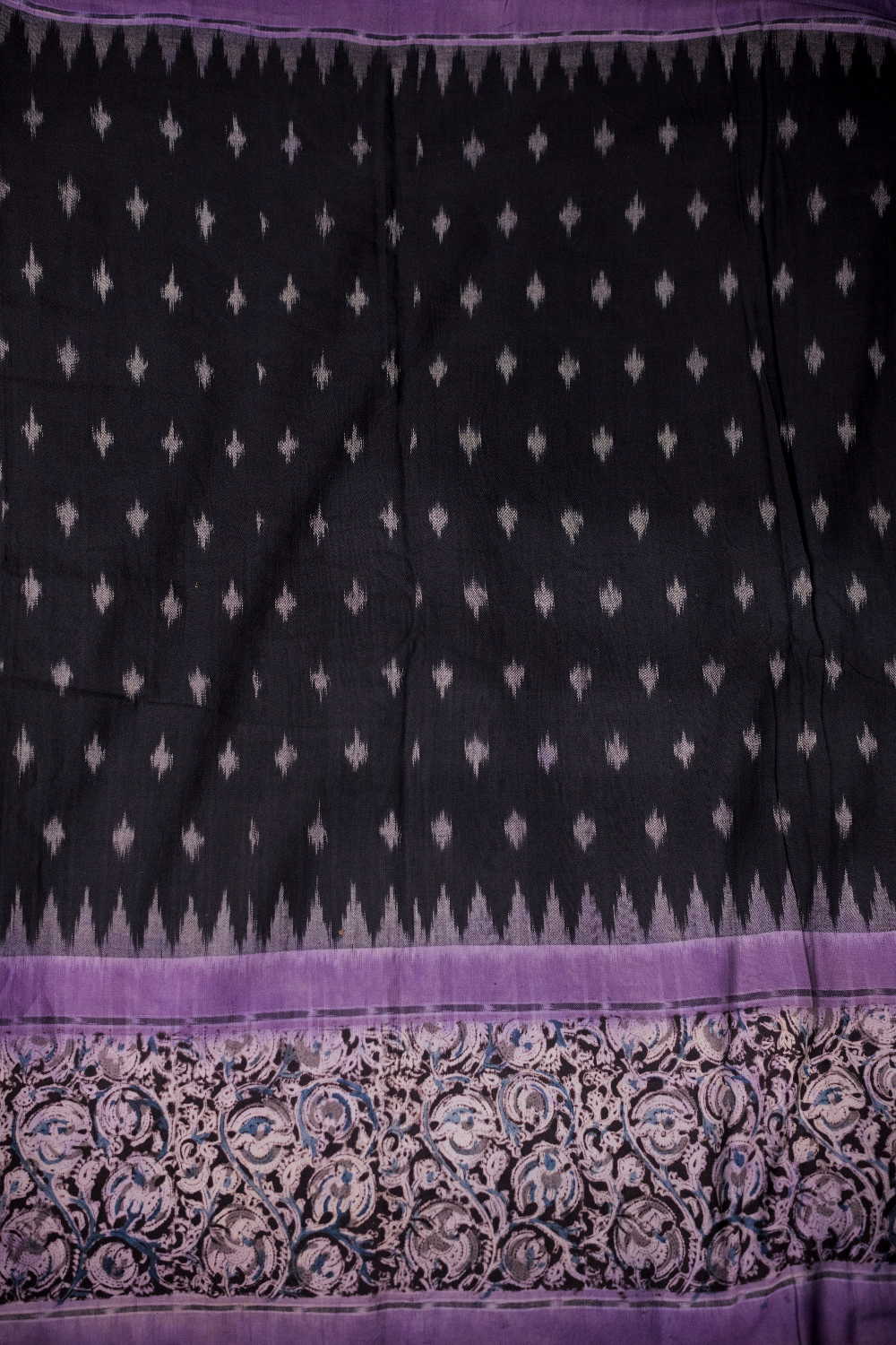 Printed Kalamkari Border Fabric - Matkatus 
