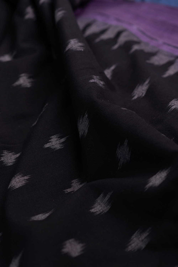 Printed Border with Ikat Cotton Fabric - Matkatus