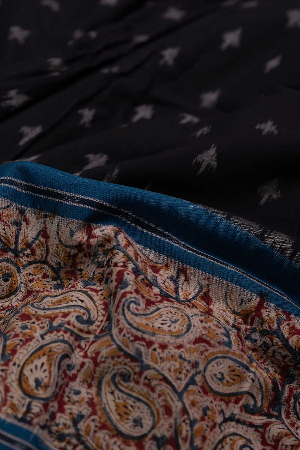 Printed Kalamkari Border Fabric - Matkatus 